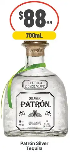 IGA Liquor Patrón Silver Tequila offer