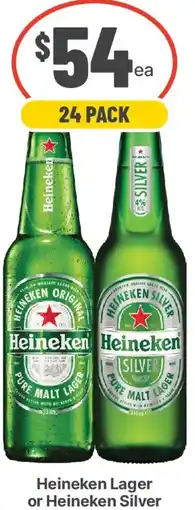 IGA Liquor Heineken Lager or Heineken Silver offer