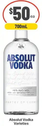IGA Liquor Absolut Vodka Varieties offer