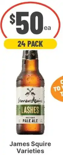 IGA Liquor James squire lashes offer