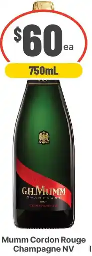 IGA Liquor Mumm cordon rouge champagne nv offer