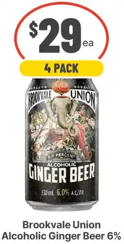 IGA Liquor Brookvale Union Alcoholic Ginger Beer 6% offer