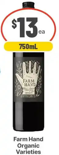 IGA Liquor Farm Hand Organic Varieties offer