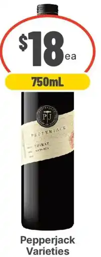 IGA Liquor Pepperjack Varieties offer