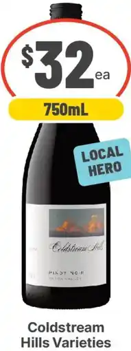 IGA Liquor Coldstream Hills Varieties offer