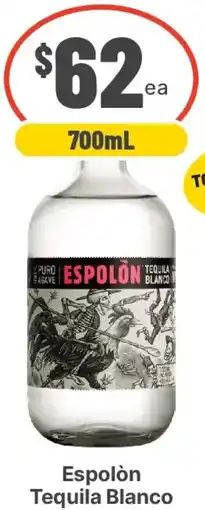 IGA Liquor Espolòn Tequila Blanco offer