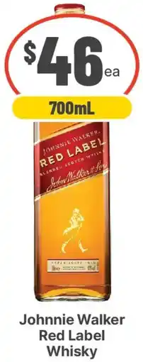 IGA Liquor Johnnie Walker Red Label Whisky offer