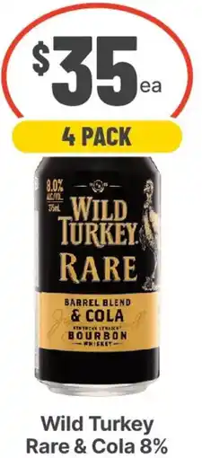 IGA Liquor Wild Turkey Rare & Cola 8% offer
