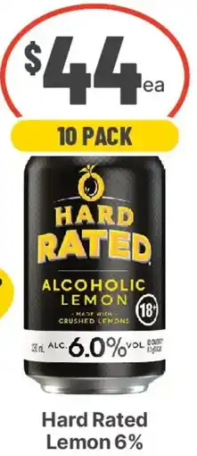 IGA Liquor Hard Rated Lemon 6% offer