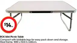 Coles ROK Mini Picnic Table offer