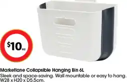 Coles Marketlane Collapsible Hanging Bin offer