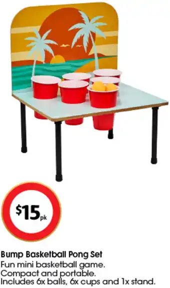 Bump Basketball Pong Set