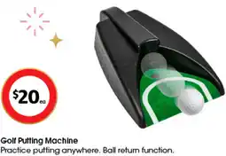 Coles Golf Putting Machine offer