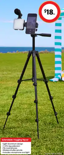 Coles Extendable Vlogging Tripod offer
