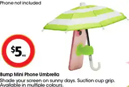 Coles Bump Mini Phone Umbrella offer