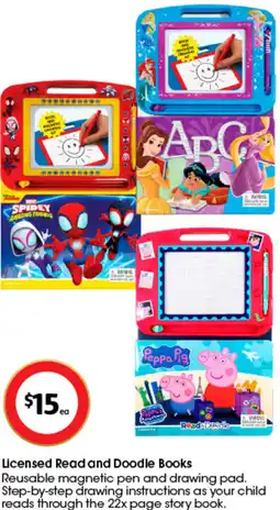 Coles Licensed Read and Doodle Books offer