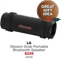 Bing Lee LG Xboom Grab Portable Bluetooth Speaker offer