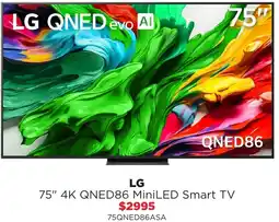 Bing Lee Lg 75" 4k qned86 miniled smart tv offer