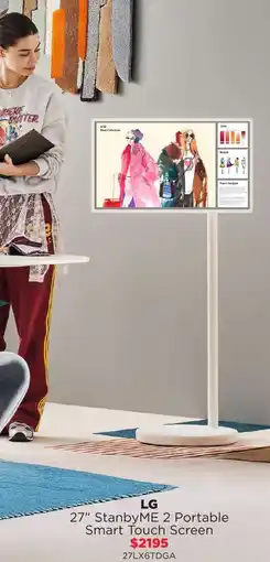 Bing Lee Lg 27" stanbyme 2 portable smart touch screen offer