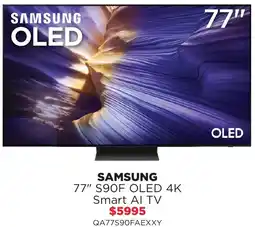 Bing Lee Samsung 77" s90f oled 4k smart ai tv offer