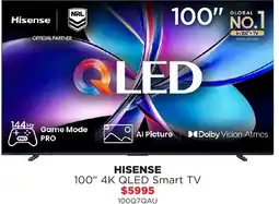 Bing Lee Hisense 100" 4k qled smart tv offer