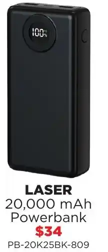Bing Lee Laser 20,000 mah powerbank $34 offer