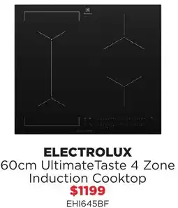 Bing Lee Electrolux Ultimate Taste 4 Zone Induction Cooktop offer