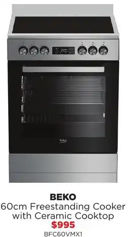 Bing Lee Beko freestanding cooker with ceramic cooktop offer