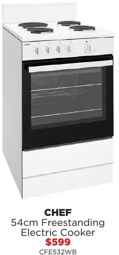 Bing Lee Chef freestanding electric cooker offer