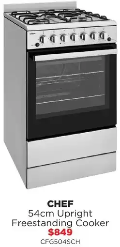Bing Lee Chef upright freestanding cooker offer