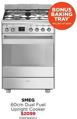 Bing Lee SMEG Dual Fuel Upright Cooker offer