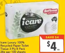 Ritchies Icare Luxury Toilet Tissue offer