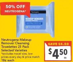 Ritchies Neutrogena Makeup Remover Cleansing Towelettes offer