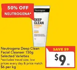 Ritchies Neutrogena Deep Clean Facial Cleanser offer