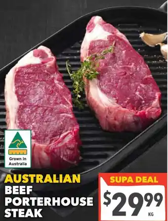 Ritchies Australian beef porterhouse steak offer