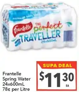 Ritchies Frantelle Spring Water offer