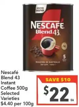 Ritchies Nescafé Blend 43 Instant Coffee offer