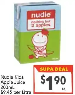 Ritchies Nudie Kids Apple Juice offer