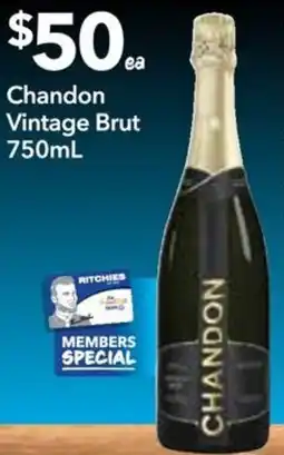 Ritchies Chandon Vintage Brut offer
