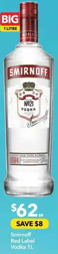 Ritchies Smirnoff Red Label Vodka offer
