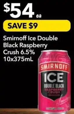 Ritchies Smirnoff Ice Double Black Raspberry Crush 6.5% offer
