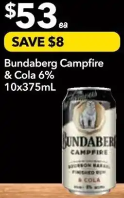 Ritchies Bundaberg Campfire & Cola 6% offer