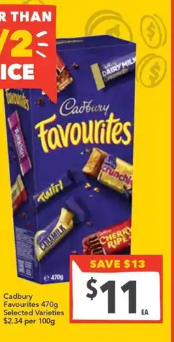Ritchies Cadbury Favourites offer