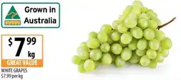 Supabarn White grapes offer