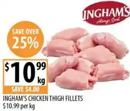 Supabarn Ingham's chicken thigh fillets offer