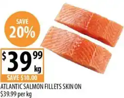 Supabarn Atlantic salmon fillets skin on offer