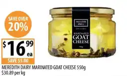 Supabarn Meredith dairy marinated goat cheese offer