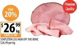 Supabarn Stapleton leg ham off the bone offer
