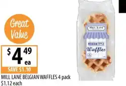 Supabarn Mill lane belgian waffles offer