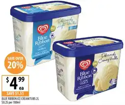 Supabarn Blue ribbon ice cream tubs offer